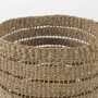 69589 - Hayes 17.7L x 17.7W x 11.8H (Set of 2) Medium Brown Seagrass Round Basket with Stripe Pattern 