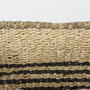 69590 - Emma (Set of 2) Light Brown Seagrass Rectangular Basket W/ Black Stripes