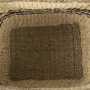 69590 - Emma (Set of 2) Light Brown Seagrass Rectangular Basket W/ Black Stripes