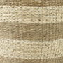 69596 - Bradley (Set of 2) Light Brown W/Striped Seagrass Basket W/ Handles