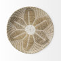 69603 - Mekhi 24.0L x 24.0W x 3.5 Light Brown Seagrass W/White String Round Wall Hanging Plate