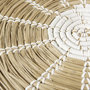 69603 - Mekhi 24.0L x 24.0W x 3.5 Light Brown Seagrass W/White String Round Wall Hanging Plate