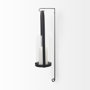 69488 - Kero 5.9L x 6.9W x 24.0H Black Metal Wall Candle Holder
