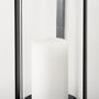 69488 - Kero 5.9L x 6.9W x 24.0H Black Metal Wall Candle Holder