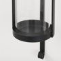 69488 - Kero 5.9L x 6.9W x 24.0H Black Metal Wall Candle Holder