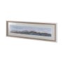 13761 - Icelandic Seascape by Jonathan Klassen Hand Embellished Textured Framed Art Print Matted under Glass