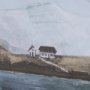 13761 - Icelandic Seascape by Jonathan Klassen Hand Embellished Textured Framed Art Print Matted under Glass
