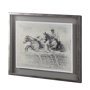 13942 - Horse Racing II by Mercana Studio a Hand Embellished Textured Framed Art Print Matted under Glass