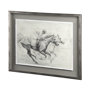 13941 - Horse Racing I by Mercana Studio a Hand Embellished Textured Framed Art Print Matted under Glass