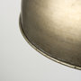 65267 - Capsa 17x29 Antique Gold and Silver Toned Metal Dome Pendant Light 