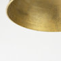 65267 - Capsa 17x29 Antique Gold and Silver Toned Metal Dome Pendant Light 