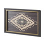 14021 - Brown Tapestry V by Mercana Studio a Hand Embellished Textured Framed Art Print