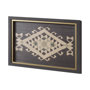14022 - Brown Tapestry VI by Mercana Studio a Hand Embellished Textured Framed Art Print