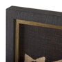 14022 - Brown Tapestry VI by Mercana Studio a Hand Embellished Textured Framed Art Print