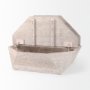 50510 - Esagono Octagonal Reclaimed Wood Coffee Table w/ Storage