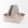 50510 - Esagono Octagonal Reclaimed Wood Coffee Table w/ Storage