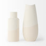 69475 - Salar 4.5L x 4.5W x 11.0H Cream Gourd Style Crackled Ceramic Vase