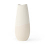 69476 - Salar 5.9L x 5.9W x 14.0H Cream Conical Crackled Ceramic Vase