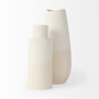 69476 - Salar 5.9L x 5.9W x 14.0H Cream Conical Crackled Ceramic Vase