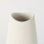69476 - Salar 5.9L x 5.9W x 14.0H Cream Conical Crackled Ceramic Vase
