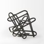 69495 - Henderson 10.4L x 8.3W x 7.7H Black Metal Paperclip Decorative Object