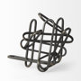 69495 - Henderson 10.4L x 8.3W x 7.7H Black Metal Paperclip Decorative Object