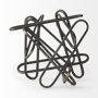 69496 - Henderson 12.2L x 9.1W x 9.1H Black Metal Paperclip Decorative Object