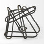 69496 - Henderson 12.2L x 9.1W x 9.1H Black Metal Paperclip Decorative Object