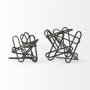 69496 - Henderson 12.2L x 9.1W x 9.1H Black Metal Paperclip Decorative Object
