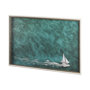 13927 - Hobie Sailing by Mercana Studio a Hand Embellished Textured Framed Photo Art Print Matted under Glas