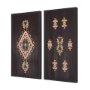 14020 - Brown Tapestry III by Mercana Studio a Hand Embellished Textured Framed Art Print