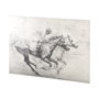 101982-L - Horse Racing I by Mercana Studio a Hand Embellished Textured Canvas