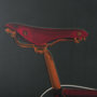 102023-L - Bike Saddle Green by Alarm a Hand Embellished Textured Canvas