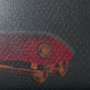 102023-S - Bike Saddle Green by Alarm a Hand Embellished Textured Canvas