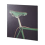 102025-L - Bike Saddle Purple by Alarm a Hand Embellished Textured Canvas