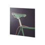 102025-S - Bike Saddle Purple by Alarm a Hand Embellished Textured Canvas