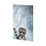 102030-L - Winter Racoon by Mercana Studio a Hand Embellished Textured Canvas