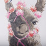 101971-L - Lama II by Mercana Studio a Hand Embellished Textured Canvas