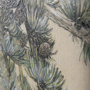 102045-S - Evergreen collection II by Victoria a Hand Embellished Textured Canvas