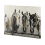 102054-L - Horses by Natali a Hand Embellished Textured Canvas