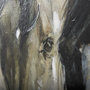102054-L - Horses by Natali a Hand Embellished Textured Canvas