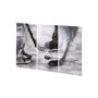 102063-S - Sports Collection Hockey-S 3 Piece Triptych by Mercana Studio a Hand Embellished Textured Canvas