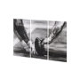 102064-S - Sports Collection Football 3 Piece Triptych (S) by Mercana Studio a Hand Embellished Textured Canvas