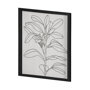 13327 - Olive Branch Countour I by Emma Scarvey Hand Embellished Textured Framed Art Print Matted under Glas
