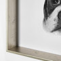 13375 - Floyd (Boston Terrier 1) by Mercana Studio Hand Embellished Framed Art Print Matted under Glass