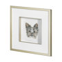 13377 - Eddie (Yorkie 1) by Mercana Studio a Hand Embellished Textured Framed Art Print Matted under Glass