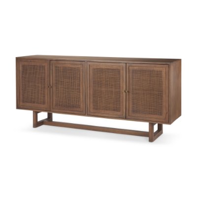 69894 - Grier Medium Brown Solid Wood W/Cane Sideboard