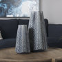 68615 - Bashir I Small Dark Navy Gloss Ceramic Vase 