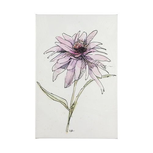 101884-L - Echinacea I by Mercana Studio a Hand Embellished Textured Canvas