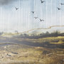 102070-L - Daily Fly Over by Julie Devine a Canvas Print